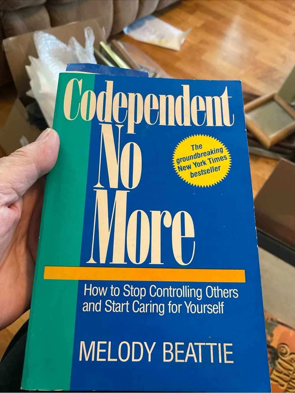 "Codependent No More" - Blue Paperback Self-Help Book